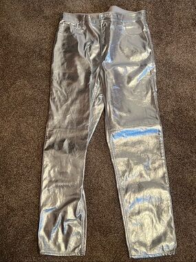 GAP Silver Tall Length Straight Leg Jeans